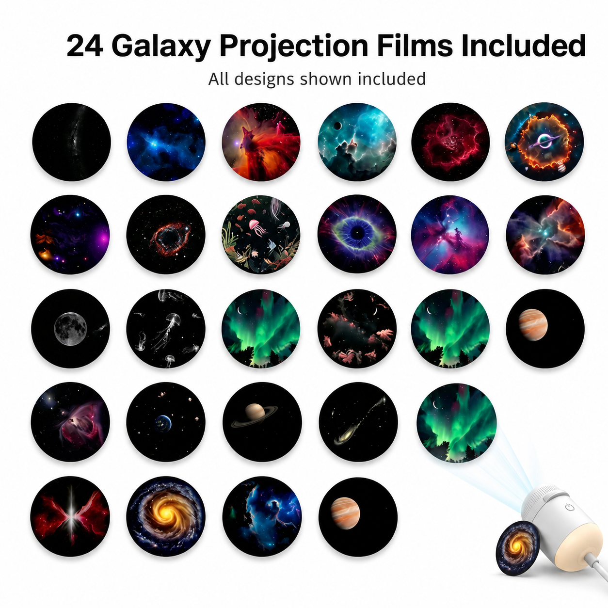 Galaxy ceiling projector